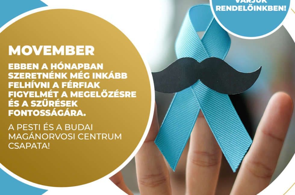 Movember – a férfi egészségmegőrzés hónapja!